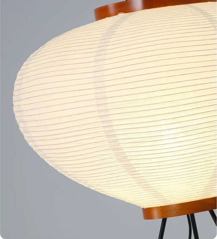 Japandi Designer Vloerlamp van Rijstpapier