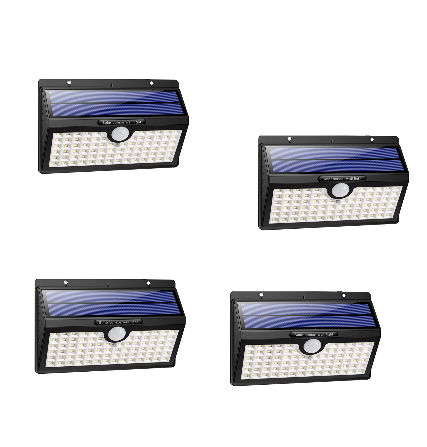 Zonnepaneel Buitenlamp met Bewegingssensor – 78 LED – IP65 Waterdicht – 4 Lichtstanden – Wandmontage