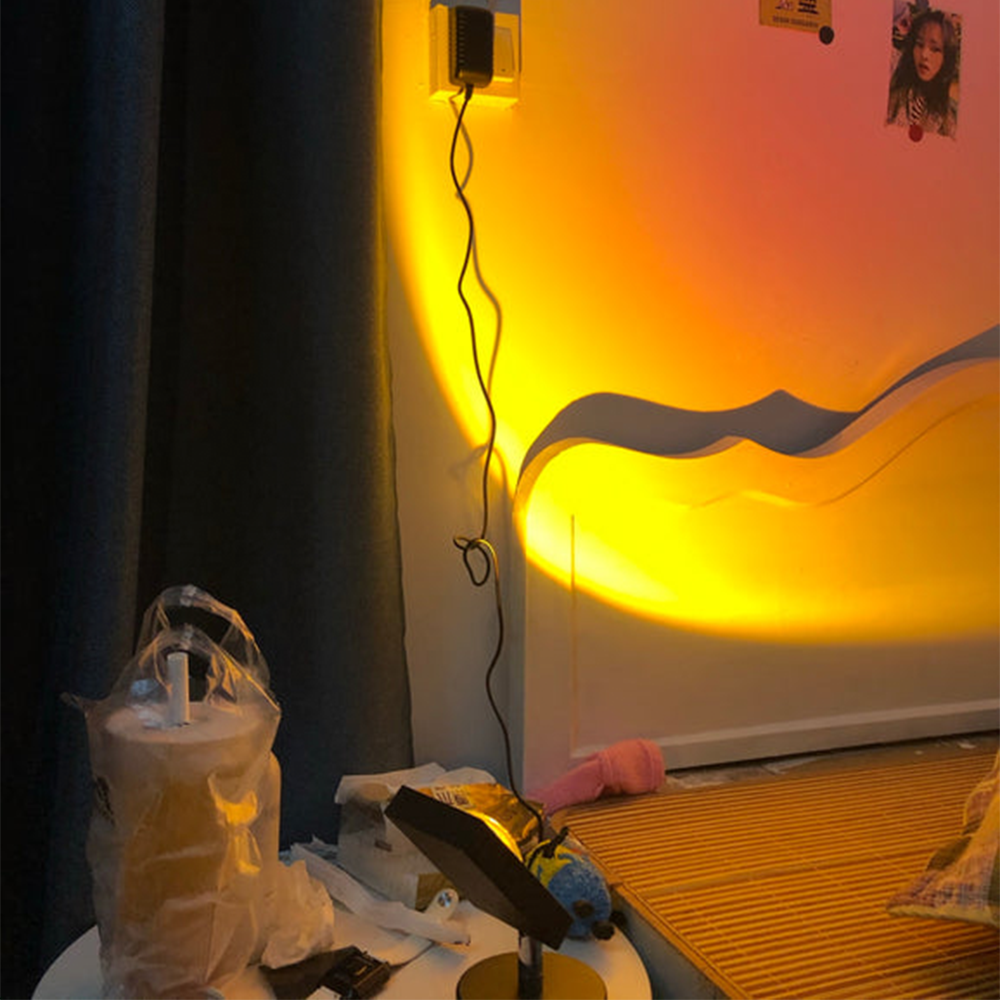 Sunset Glow - Retro zonsondergang tafellamp