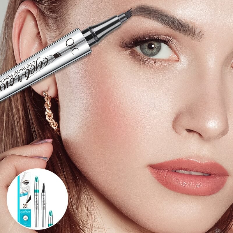 ArchDefine 3D Waterproof Wenkbrauwpen met 4-Puntige Tip – Langhoudend Microblading Effect zonder Pijn