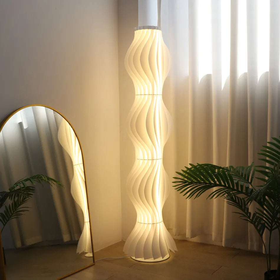 Japandi Golvende Organische Vloerlamp