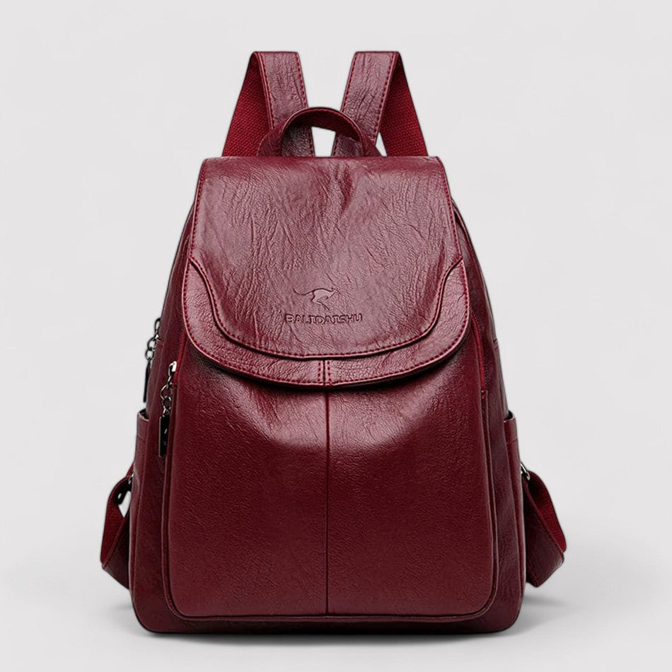 Luxe Leren Anti-Diefstal Rugzak