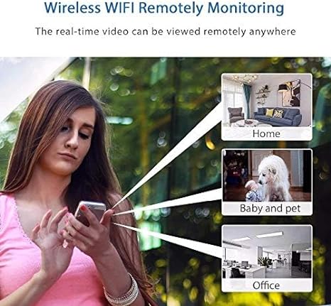 Mini Draadloze Beveiligingscamera 1080P – WiFi IP Camera voor Binnen & Buiten – App-bediening – SD-kaart Ondersteuning – iPhone & Android