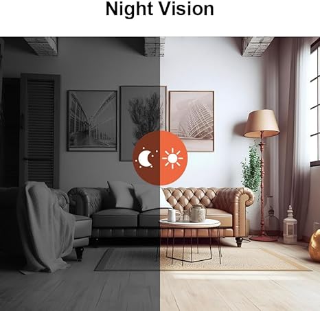 Mini Draadloze Beveiligingscamera 1080P – WiFi IP Camera voor Binnen & Buiten – App-bediening – SD-kaart Ondersteuning – iPhone & Android