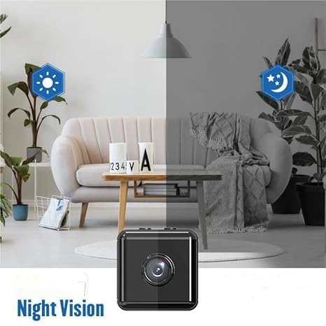Mini Draadloze Beveiligingscamera 1080P – WiFi IP Camera voor Binnen & Buiten – App-bediening – SD-kaart Ondersteuning – iPhone & Android