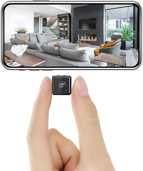 Mini Draadloze Beveiligingscamera 1080P – WiFi IP Camera voor Binnen & Buiten – App-bediening – SD-kaart Ondersteuning – iPhone & Android