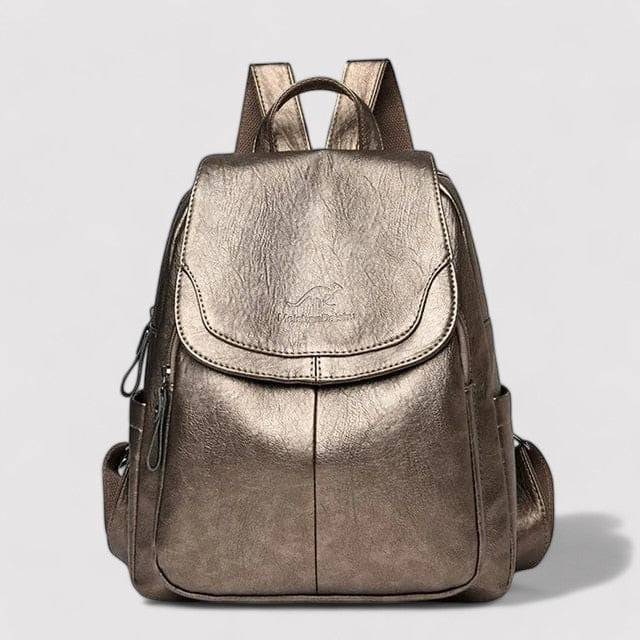 Luxe Leren Anti-Diefstal Rugzak