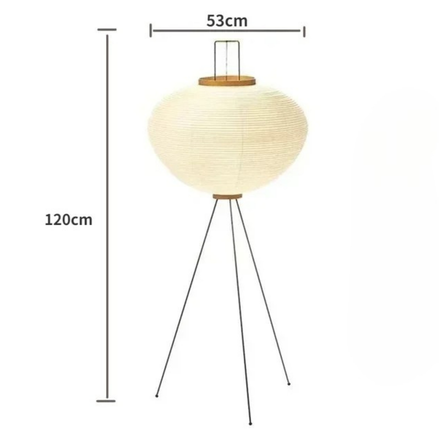 Japandi Designer Vloerlamp van Rijstpapier