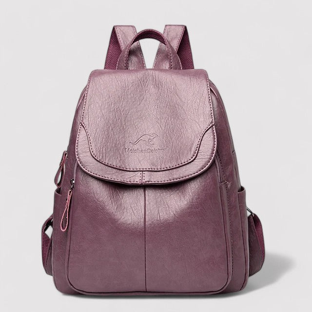 Luxe Leren Anti-Diefstal Rugzak