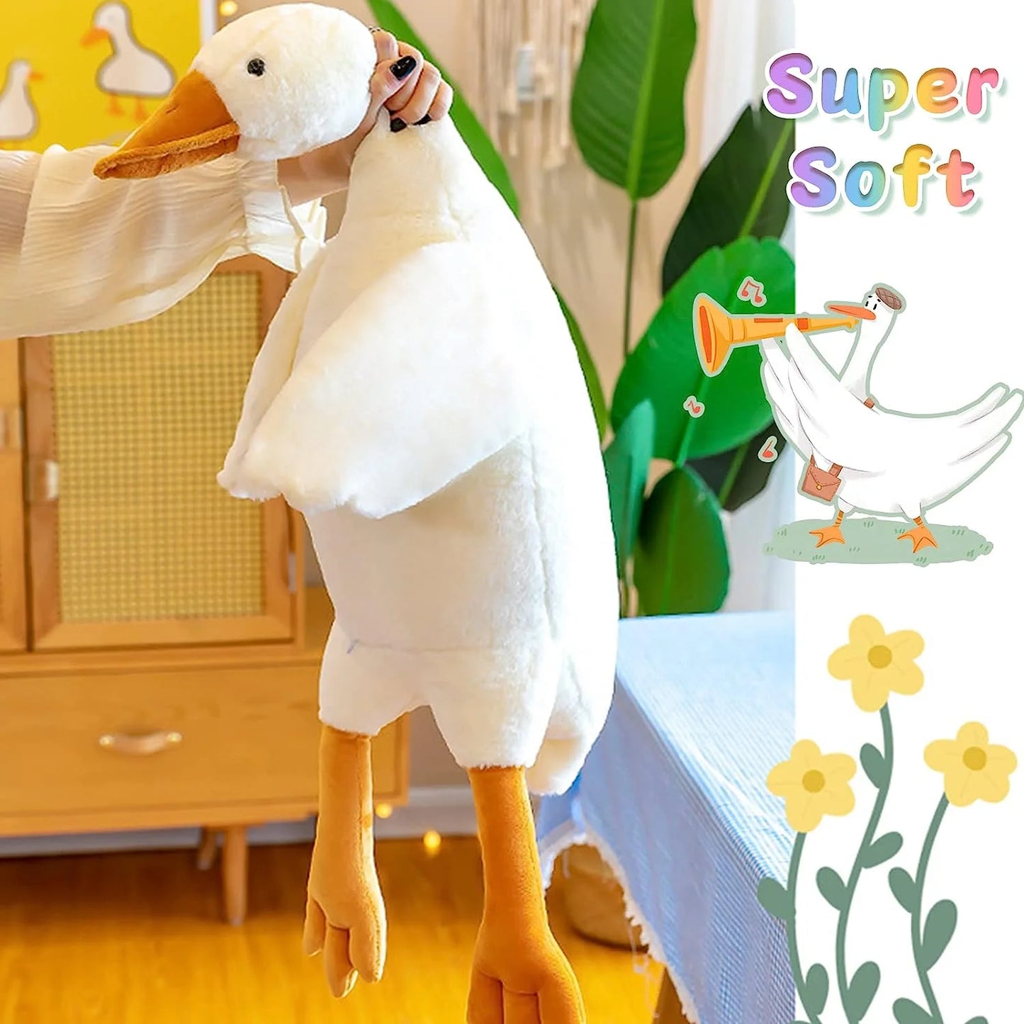 Ganzenpluche Knuffeldier Schattige Eend Knuffel