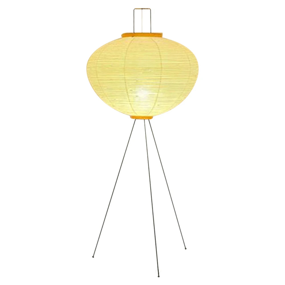 Moderne Japandi Lantaarn Vloerlamp – Handgemaakt Papieren Design – E27 Fitting – 123 cm – Sfeerverlichting voor Woonkamer & Slaapkamer