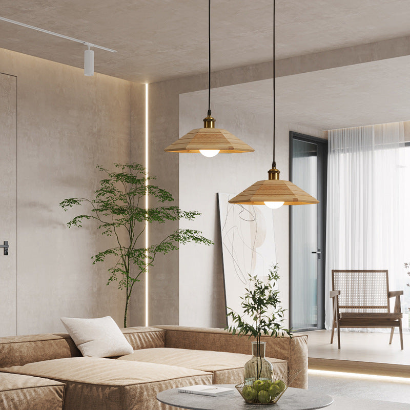 Aeyee Houten Hanglamp – Natuurlijke Warmte Lamp Stijlvolle Verlichting