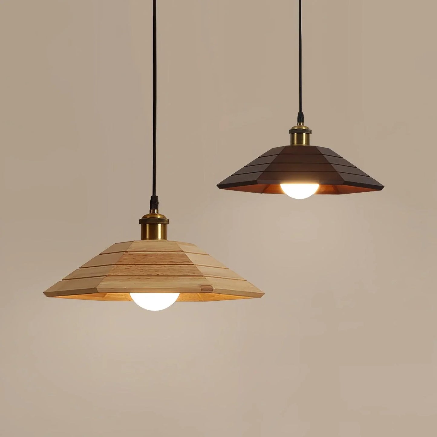 Aeyee Houten Hanglamp – Natuurlijke Warmte Lamp Stijlvolle Verlichting