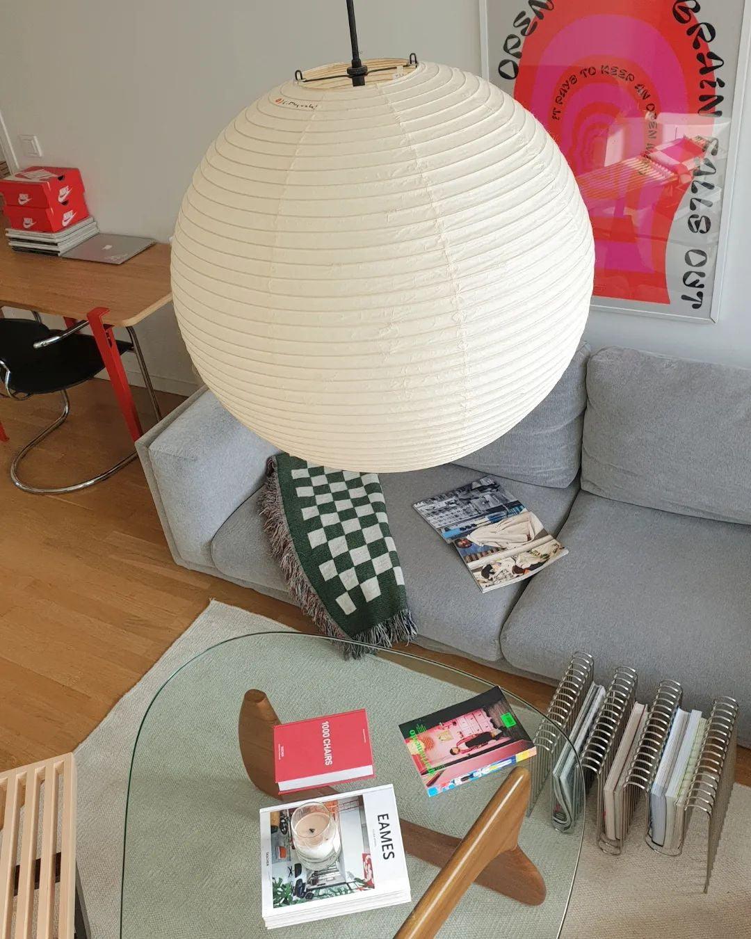 Akari A-serie Hanglamp – Japanse Papieren Lantaarn – Mid-Century Modern – E27 Fitting – Diverse Maten