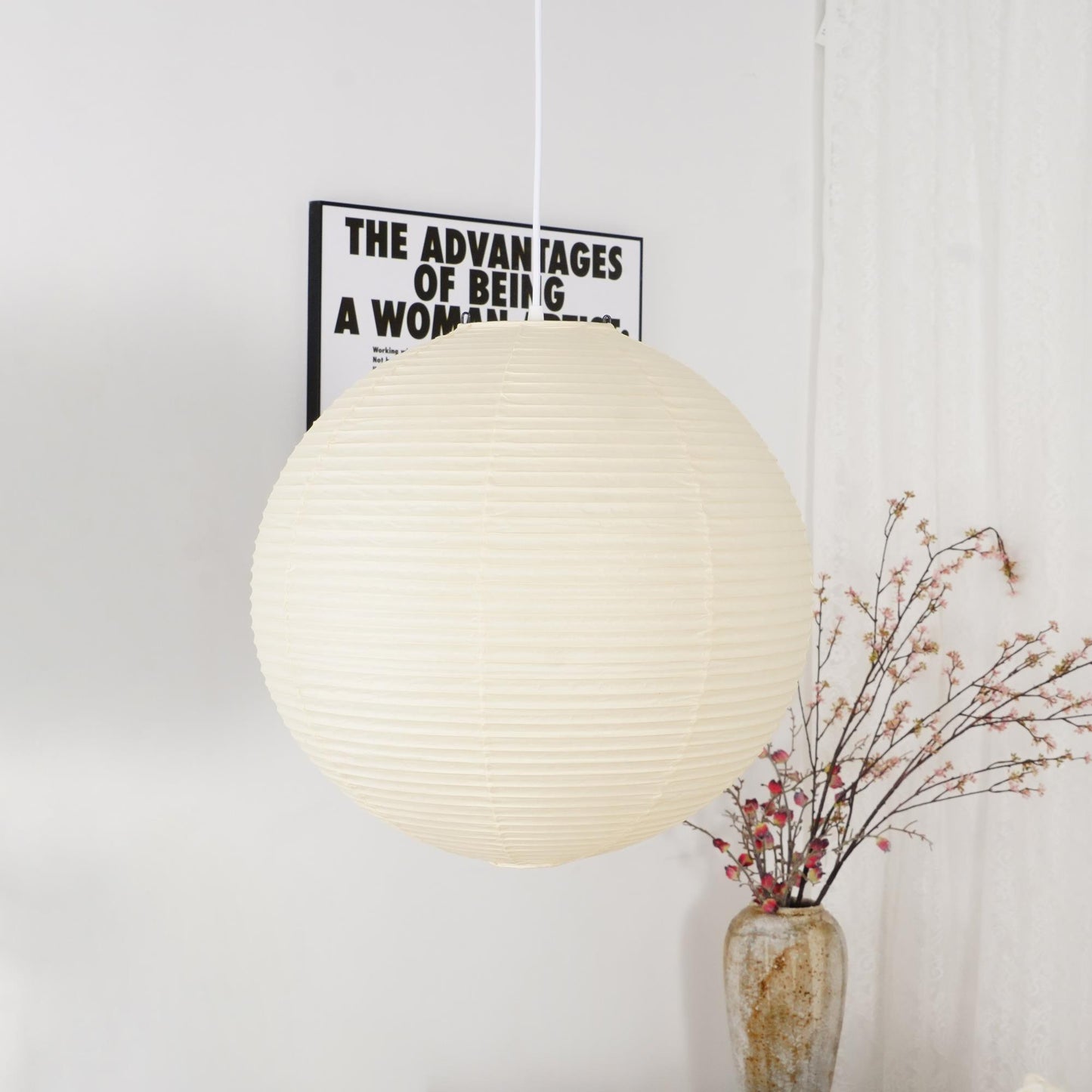 Akari A-serie Hanglamp – Japanse Papieren Lantaarn – Mid-Century Modern – E27 Fitting – Diverse Maten