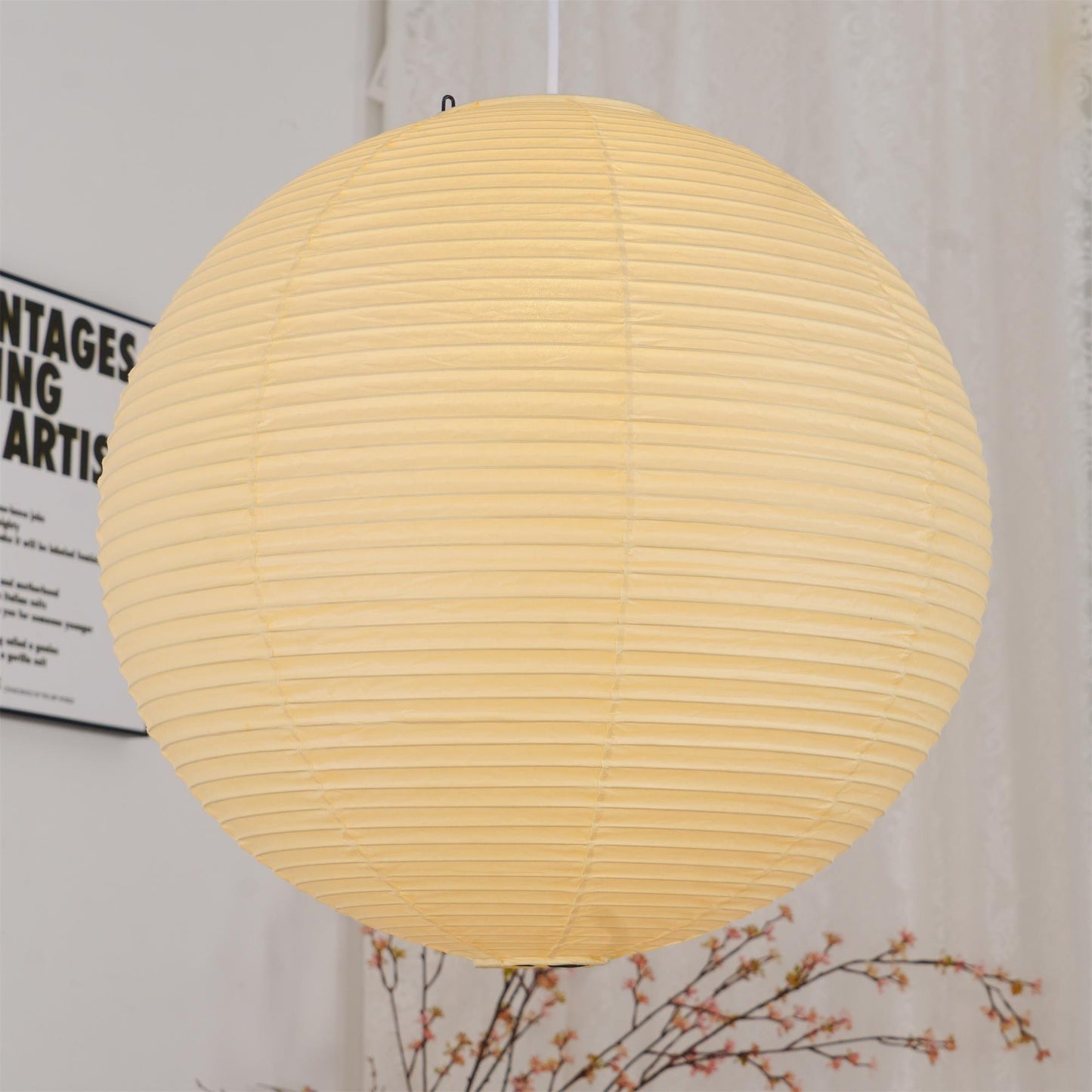 Akari A-serie Hanglamp – Japanse Papieren Lantaarn – Mid-Century Modern – E27 Fitting – Diverse Maten