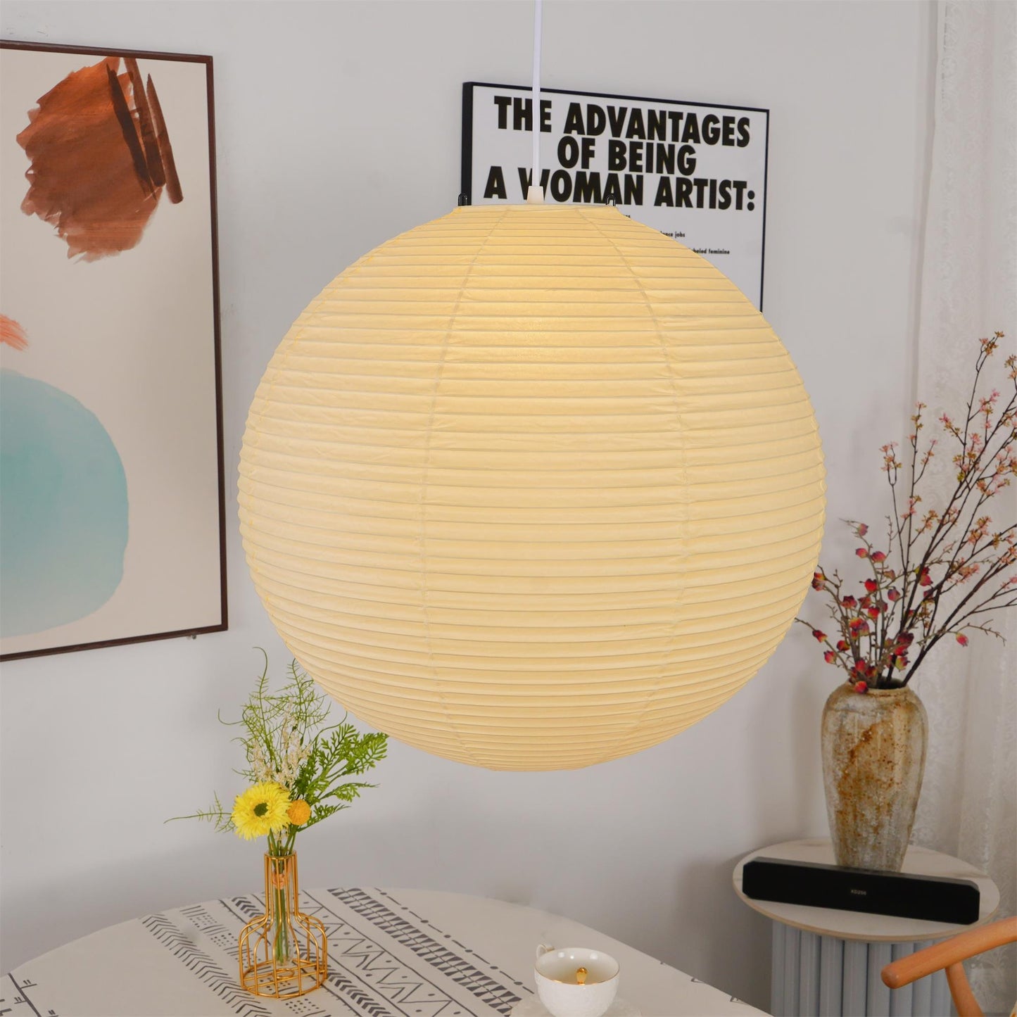 Akari A-serie Hanglamp – Japanse Papieren Lantaarn – Mid-Century Modern – E27 Fitting – Diverse Maten