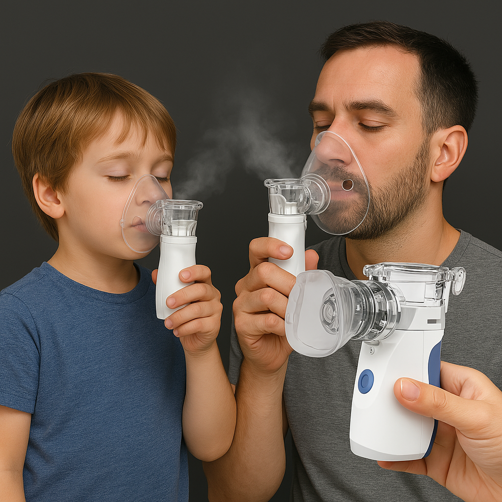 Draagbare Vernevelaar – Stil & Compact Inhalatieapparaat voor Astma, Verkoudheid & Ademhalingsproblemen