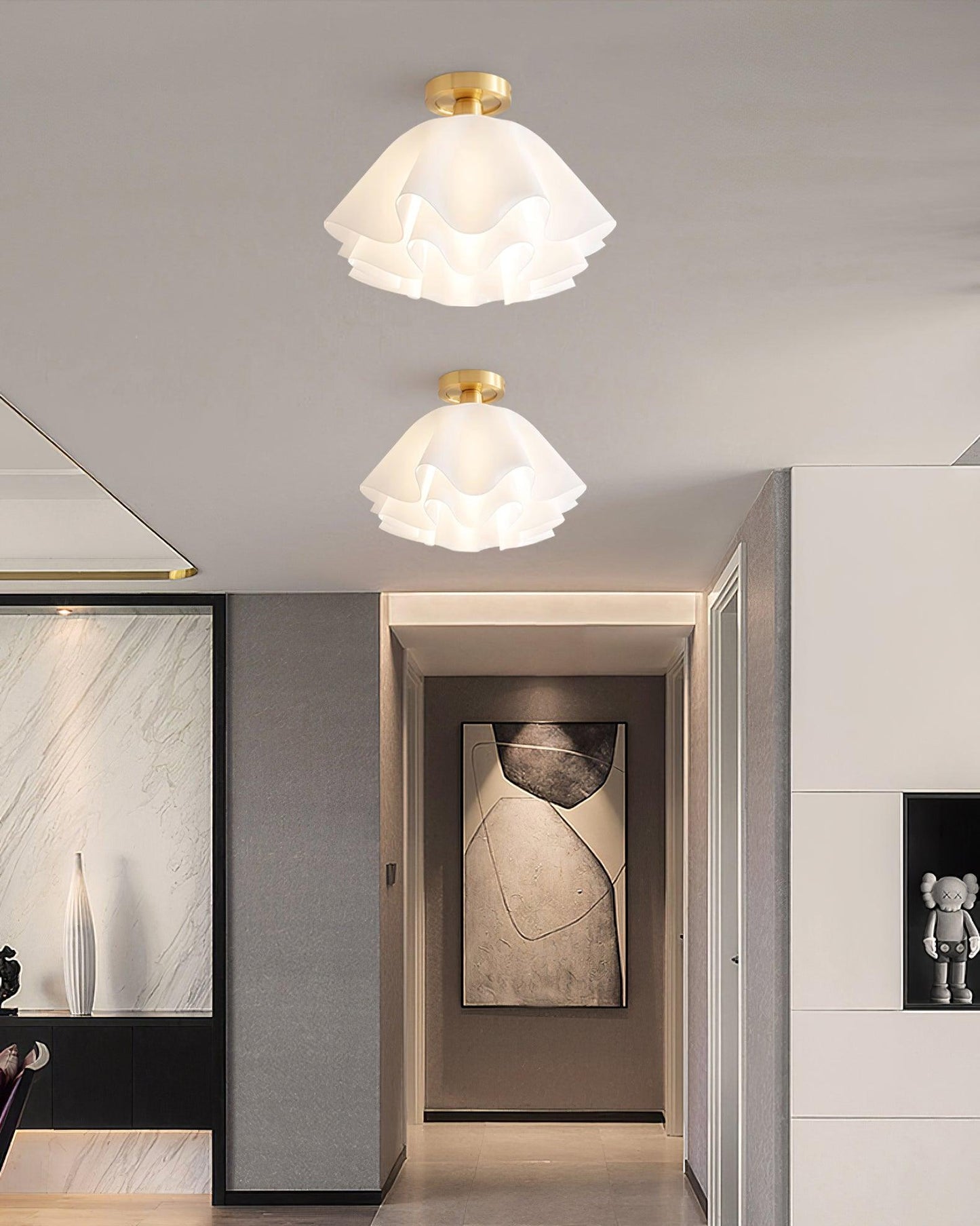 Bloemvormige plafondlamp