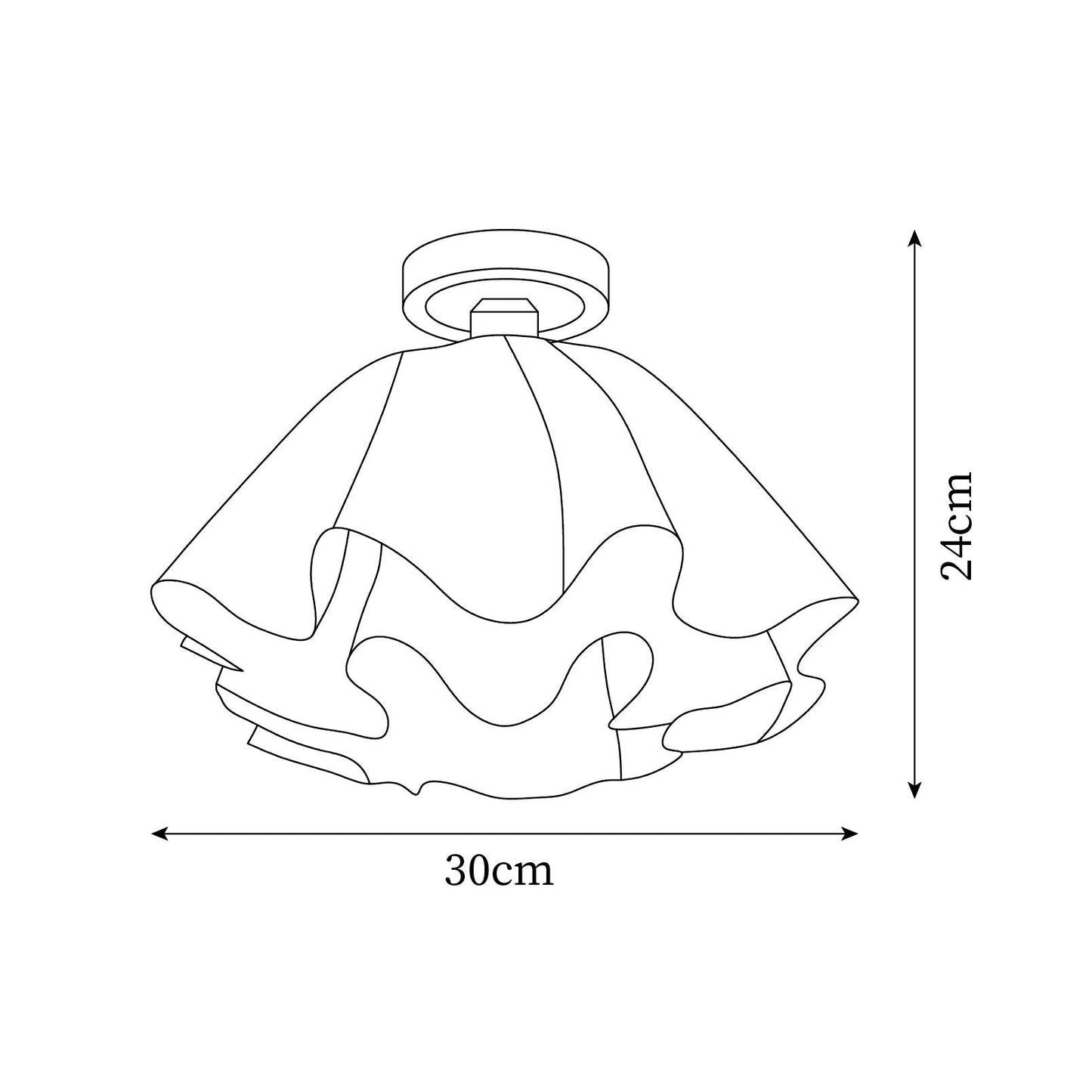 Bloemvormige plafondlamp