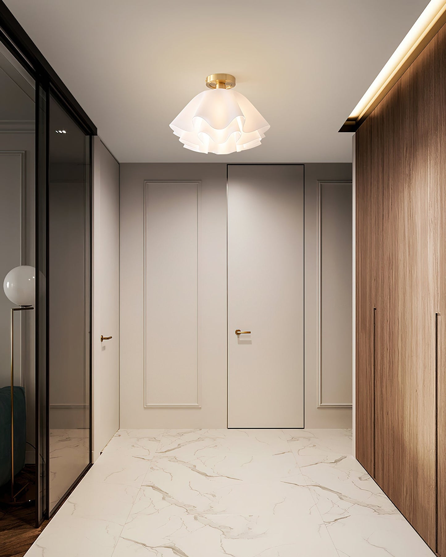 Bloemvormige plafondlamp