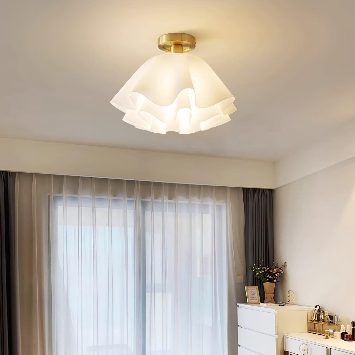 Bloemvormige plafondlamp