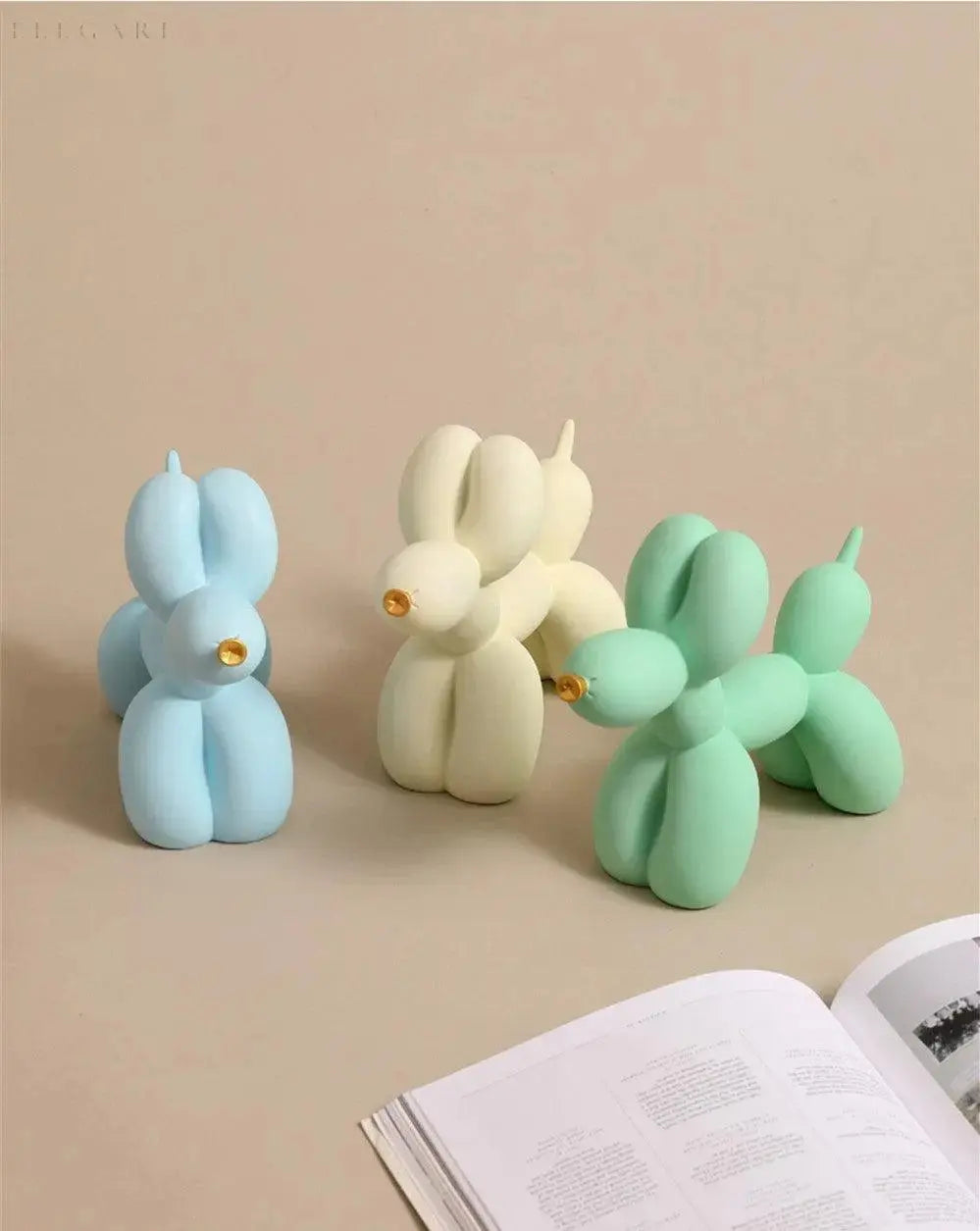 Haku - Ballonornament met goude snuit
