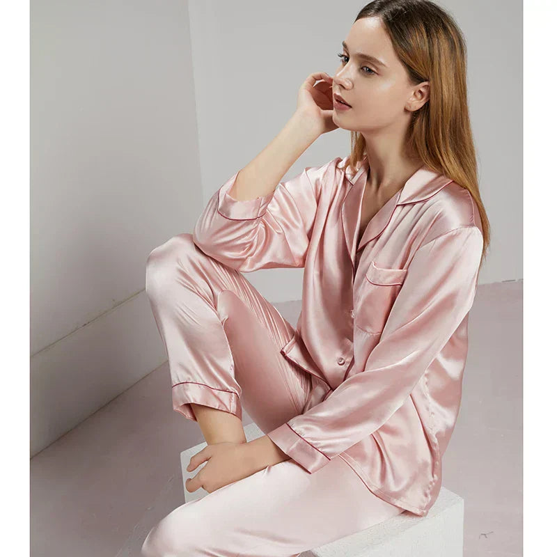 Zijden Pyjama Dames – 100% Natuurlijke Zijde – Luxe Nachtkleding & Loungewear – Hypoallergeen & Ademend