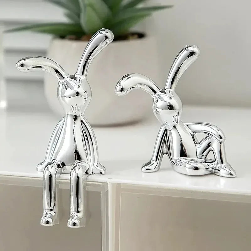 2Pc Lange-Oren Konijn Dubbele Beeld Cartoon Decoratie Accessoires Woonkamer