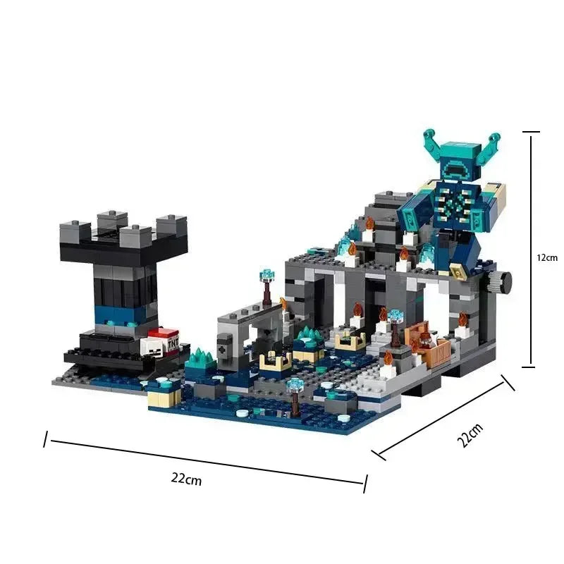 Deep Dark Battle Bouwstenen Set – 852-delig Blokkenspel met Geluidseffecten voor Kinderen vanaf 8 Jaar