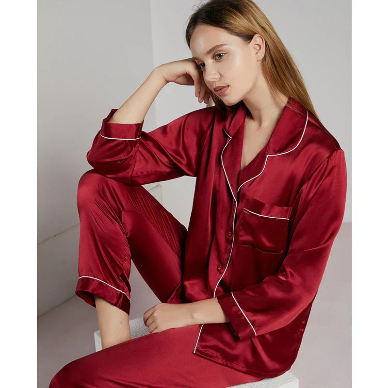 Zijden Pyjama Dames – 100% Natuurlijke Zijde – Luxe Nachtkleding & Loungewear – Hypoallergeen & Ademend