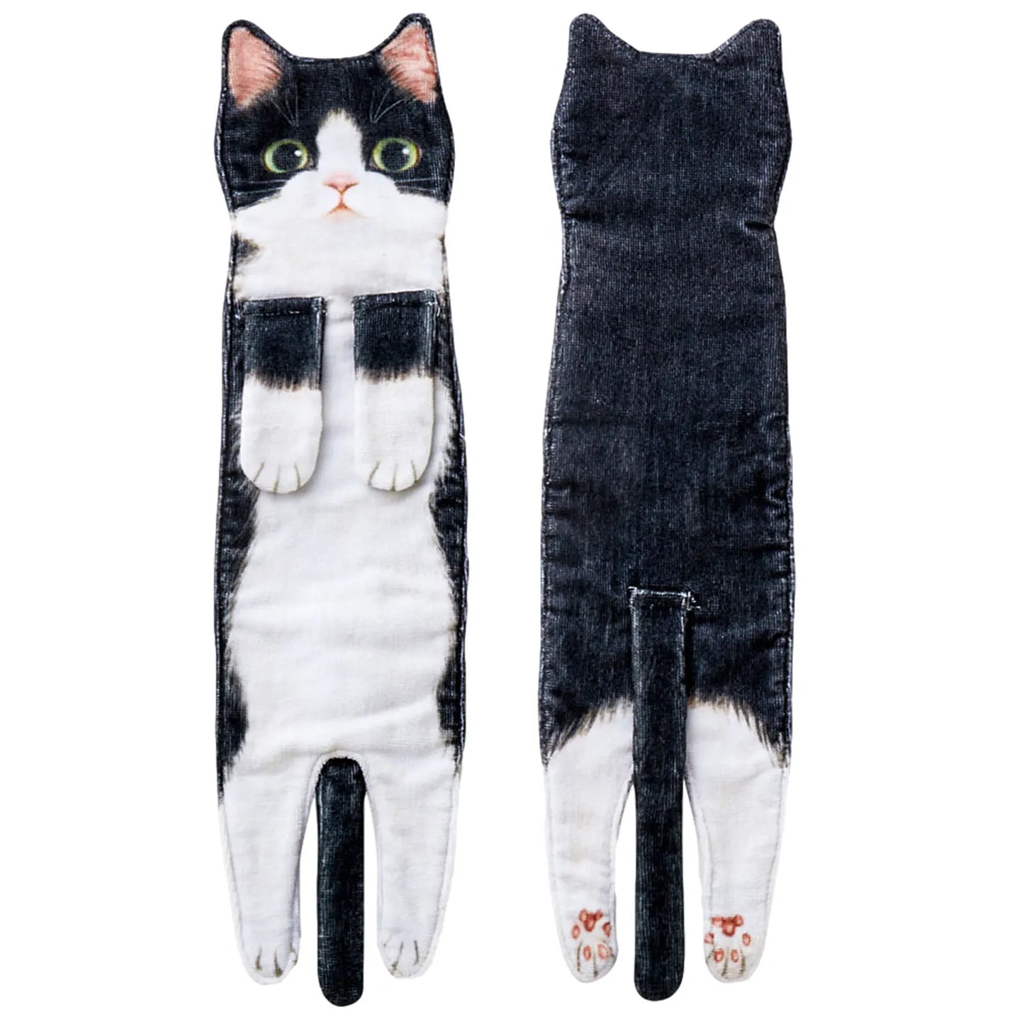 Grappige Kat Handdoekjes Badkamer Handdoek Met Hangende Lussen Snel Droog