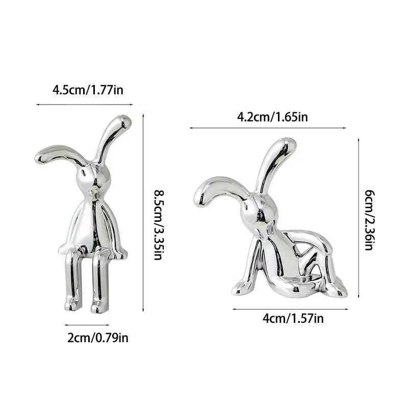 2Pc Lange-Oren Konijn Dubbele Beeld Cartoon Decoratie Accessoires Woonkamer