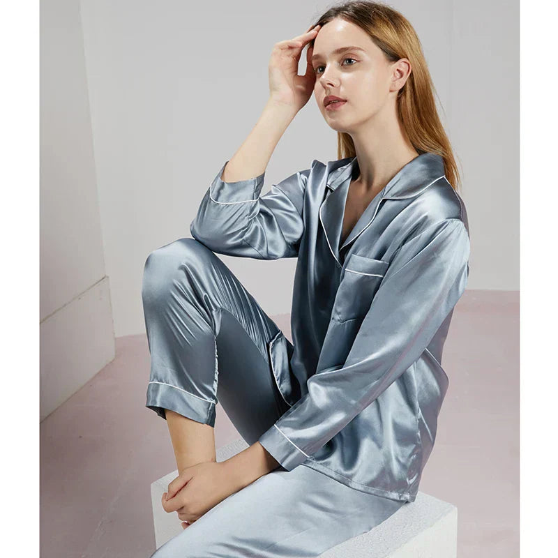 Zijden Pyjama Dames – 100% Natuurlijke Zijde – Luxe Nachtkleding & Loungewear – Hypoallergeen & Ademend