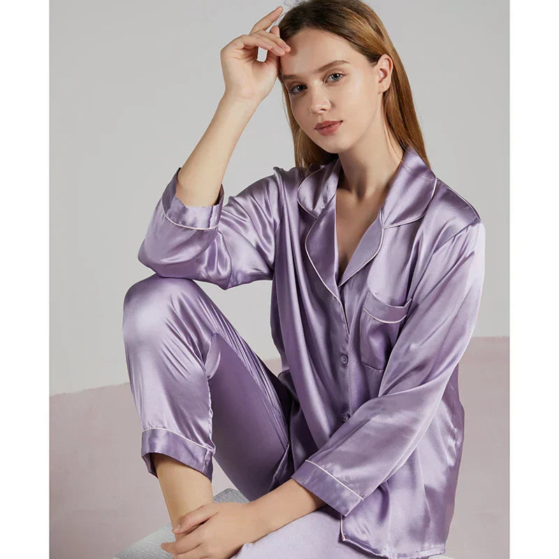 Zijden Pyjama Dames – 100% Natuurlijke Zijde – Luxe Nachtkleding & Loungewear – Hypoallergeen & Ademend