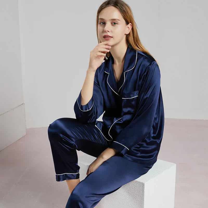 Zijden Pyjama Dames – 100% Natuurlijke Zijde – Luxe Nachtkleding & Loungewear – Hypoallergeen & Ademend