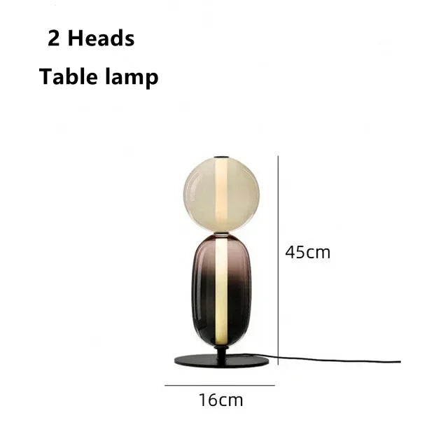 Italiaanse Design Vloerlamp – Gekleurd Glas & LED – Modern & Creatief – Voor Woonkamer, Slaapkamer & Studieruimte
