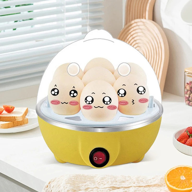 Elektrische Eierkoker 7 Eieren – Automatische Uitschakeling – 350W – Compact & Multifunctioneel – Voor Gekookte Eieren, Flan & Ontbijt
