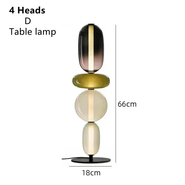 Italiaanse Design Vloerlamp – Gekleurd Glas & LED – Modern & Creatief – Voor Woonkamer, Slaapkamer & Studieruimte