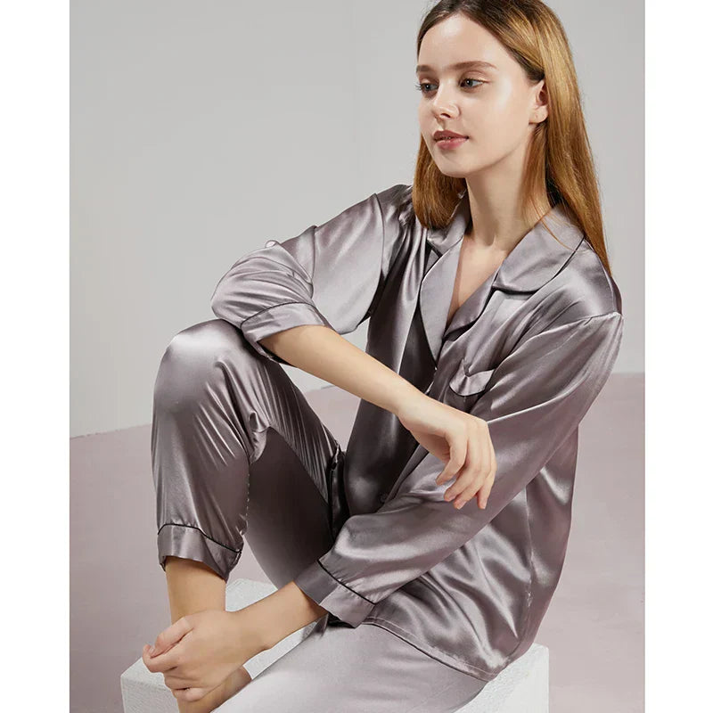 Zijden Pyjama Dames – 100% Natuurlijke Zijde – Luxe Nachtkleding & Loungewear – Hypoallergeen & Ademend