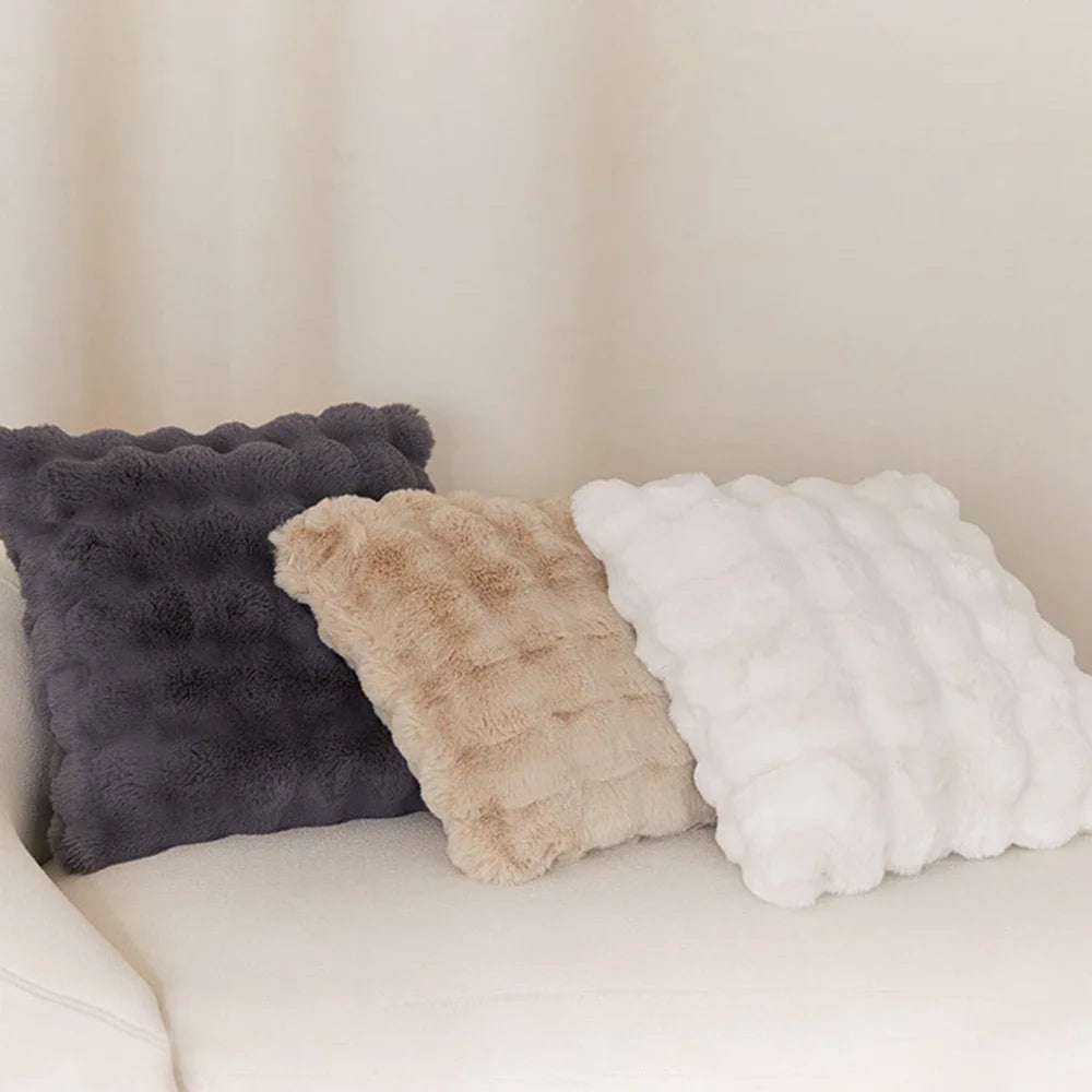 Zacht Bont Kussenhoes 45*45Cm Gezellig Pluche Decoratieve Kussensloop