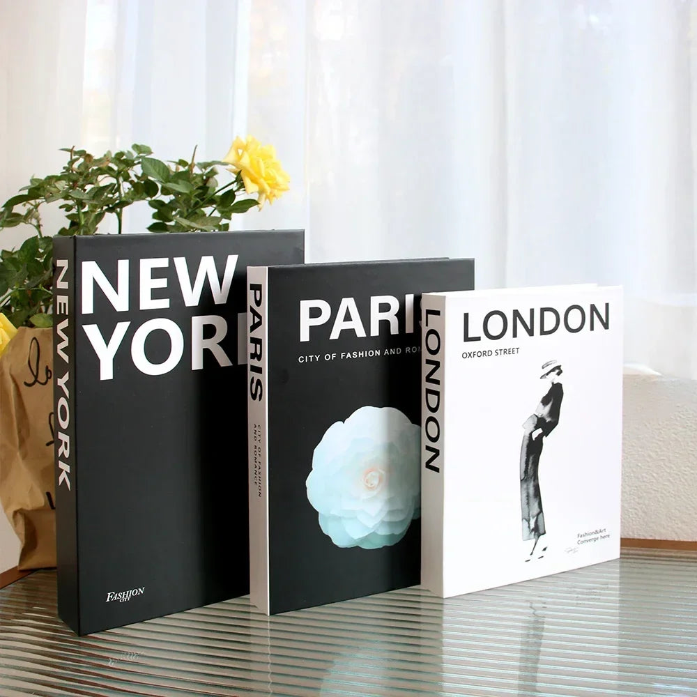 3 stuks mode nep boeken woonkamer decoratie designer boeken