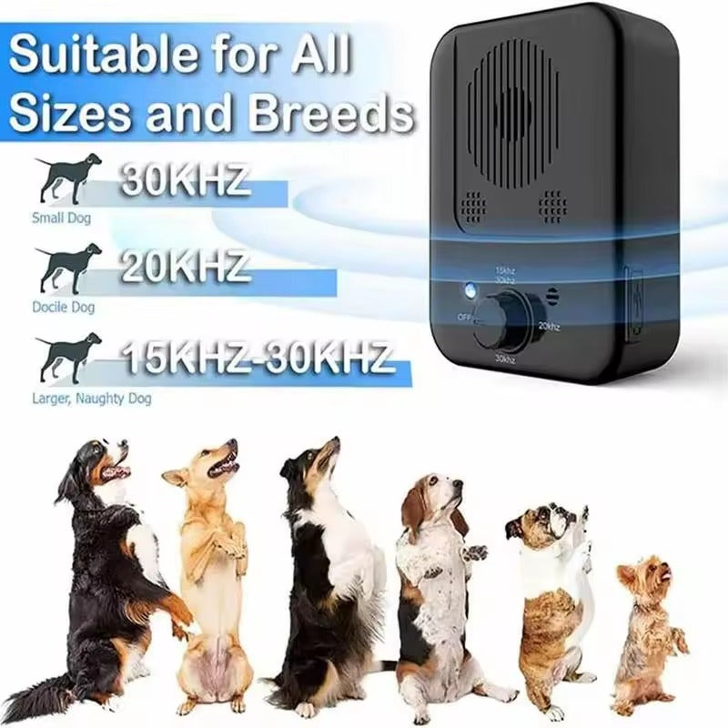 Ultrasone Anti-Blaf Apparaat voor Honden – Stil, Veilig en Weerbestendig met Instelbare Frequenties