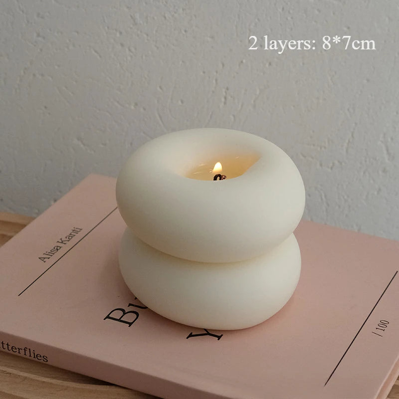 Donut Cirkels Aromatherapie Kaarsen