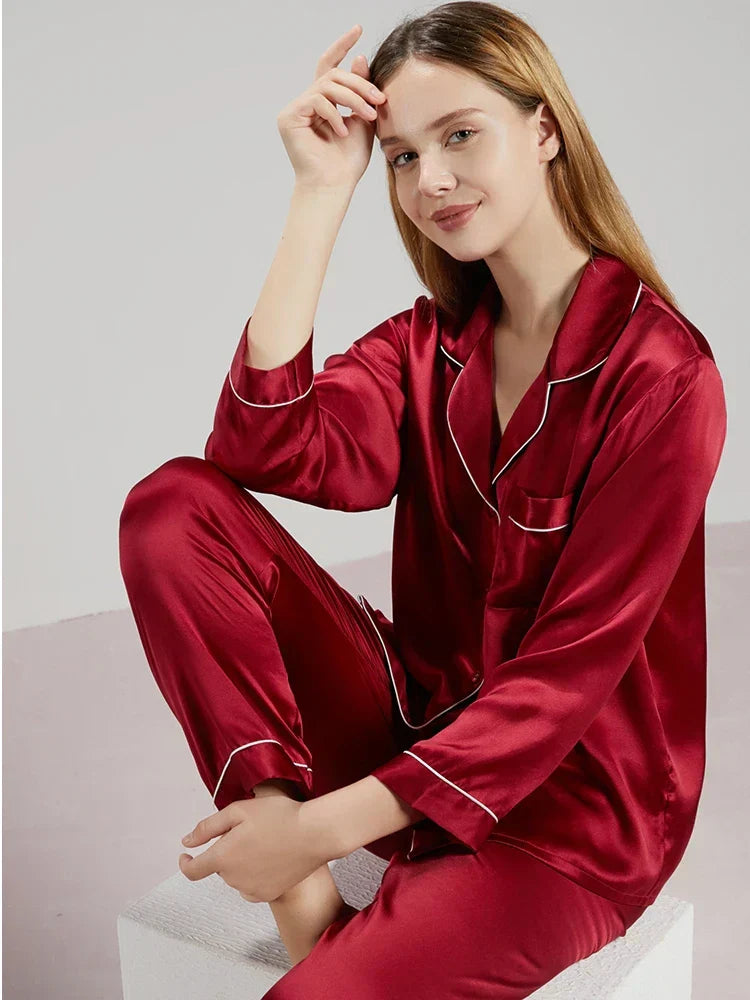 Zijden Pyjama Dames – 100% Natuurlijke Zijde – Luxe Nachtkleding & Loungewear – Hypoallergeen & Ademend