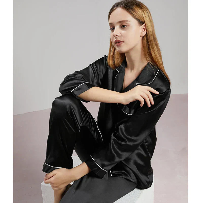 Zijden Pyjama Dames – 100% Natuurlijke Zijde – Luxe Nachtkleding & Loungewear – Hypoallergeen & Ademend
