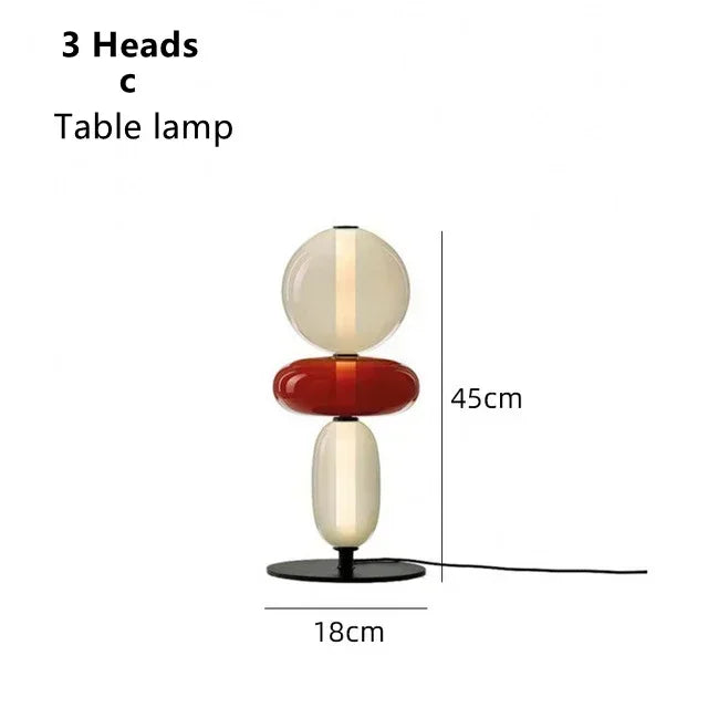 Italiaanse Design Vloerlamp – Gekleurd Glas & LED – Modern & Creatief – Voor Woonkamer, Slaapkamer & Studieruimte
