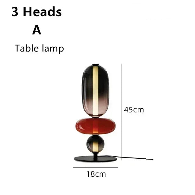 Italiaanse Design Vloerlamp – Gekleurd Glas & LED – Modern & Creatief – Voor Woonkamer, Slaapkamer & Studieruimte