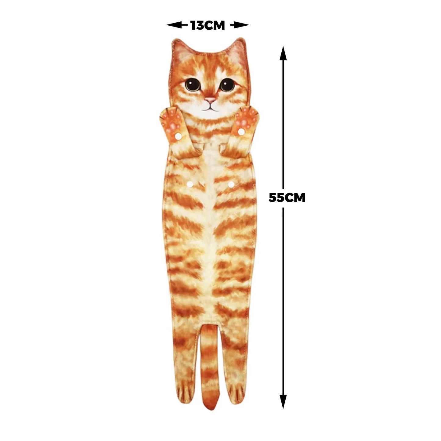 Grappige Kat Handdoekjes Badkamer Handdoek Met Hangende Lussen Snel Droog