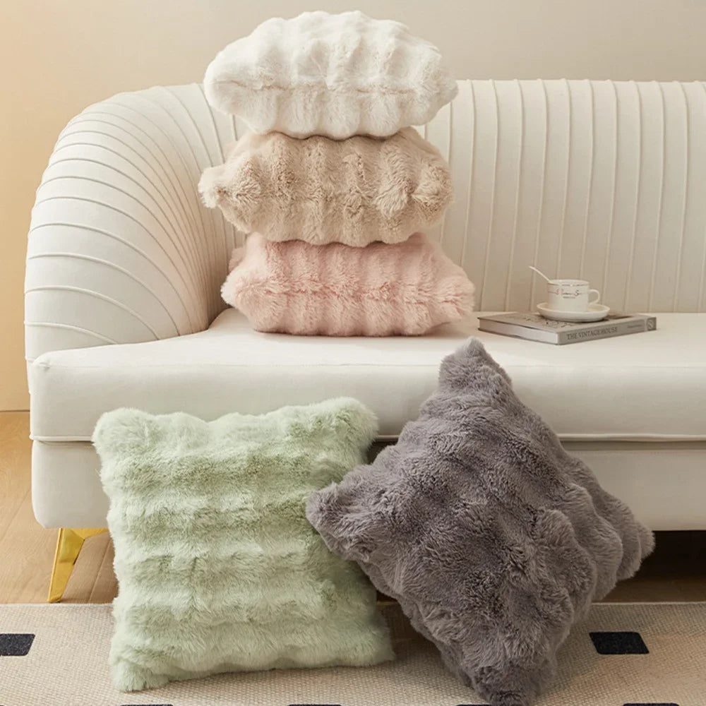 Zacht Bont Kussenhoes 45*45Cm Gezellig Pluche Decoratieve Kussensloop